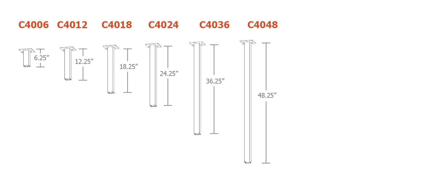 sq.too™ ceiling Dimensions Drawing